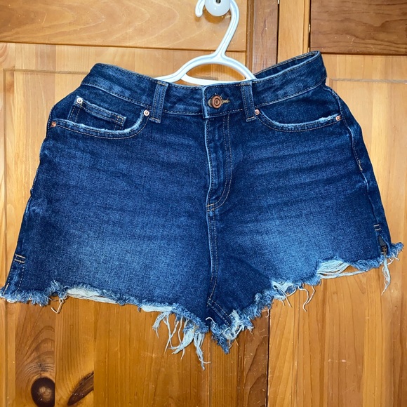 Primark Dark Wash Jean Shorts - Picture 3 of 5